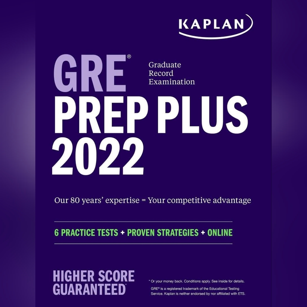 GRE Prep Plus 2022: 6 Practice Tests+Proven Strategies+Online (Kaplan Test Prep)